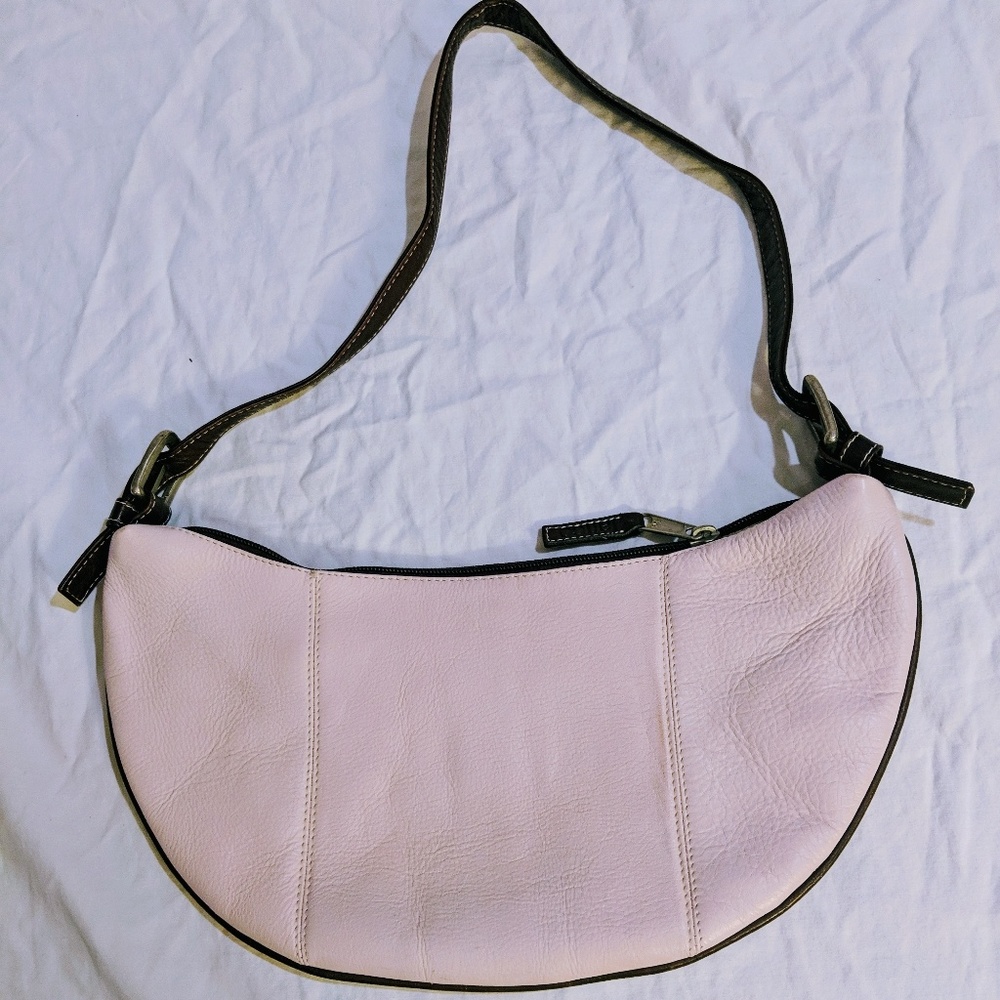 Latico pink leather shoulder purse